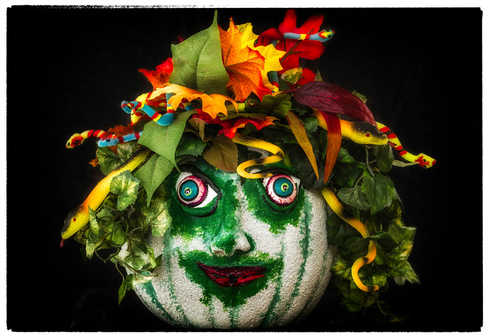 Medusa Halloween Pumpkin Head Fridge Magnet (PMH11400)