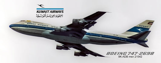 Kuwait Airways 1969 Colors Boeing 747 Fridge Magnet (PMT1537)