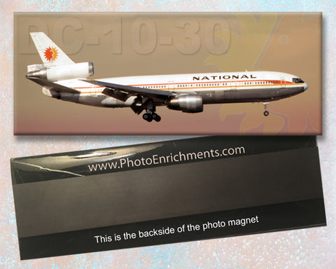 National Airlines Douglas DC-10-30 Handmade 2" x 5" Fridge Magnet (PMT1795)