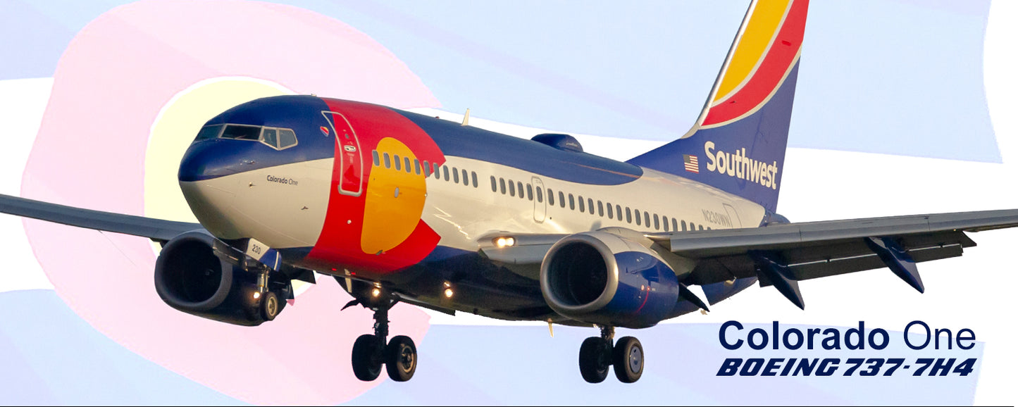 Southwest Airlines Colorado One Colors Handmade 2" x 5" Fridge Magnet (PMT1799)