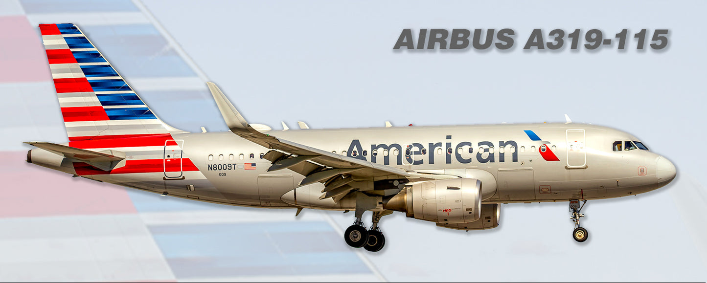 American Airlines Airbus A319-115 Fridge Magnet (PMT1801)