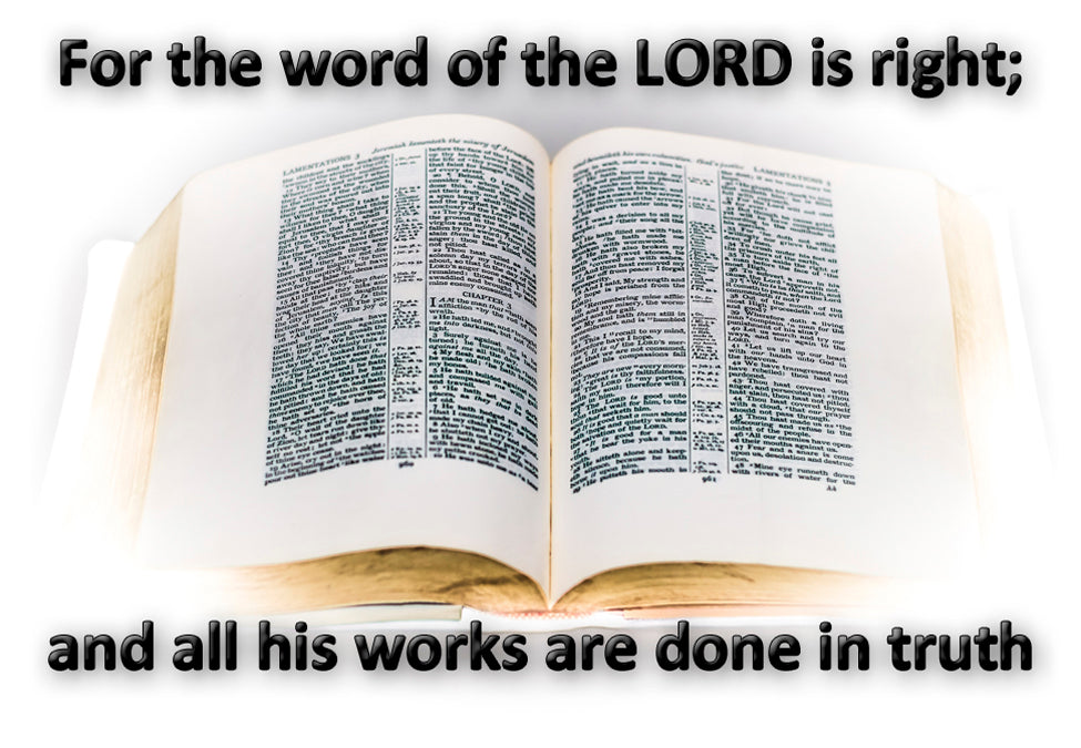 The Word of the Lord Fridge Magnet (PMT9100)