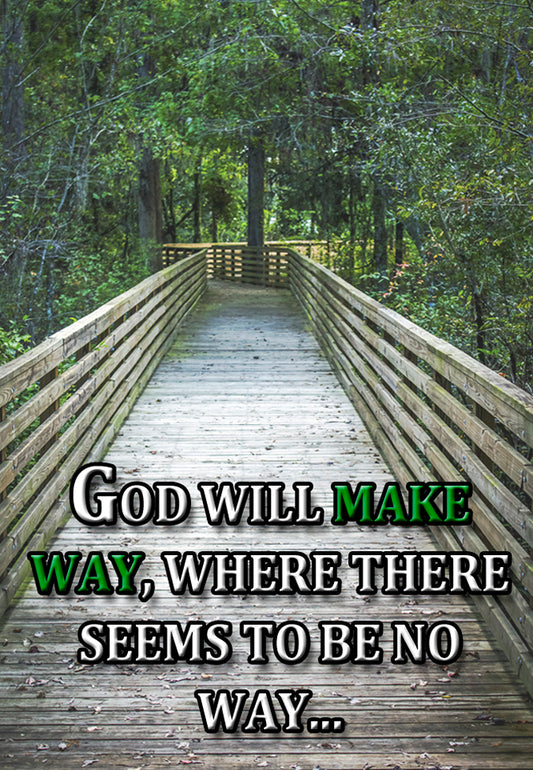 God will Make Way Fridge Magnet (PMT9103)