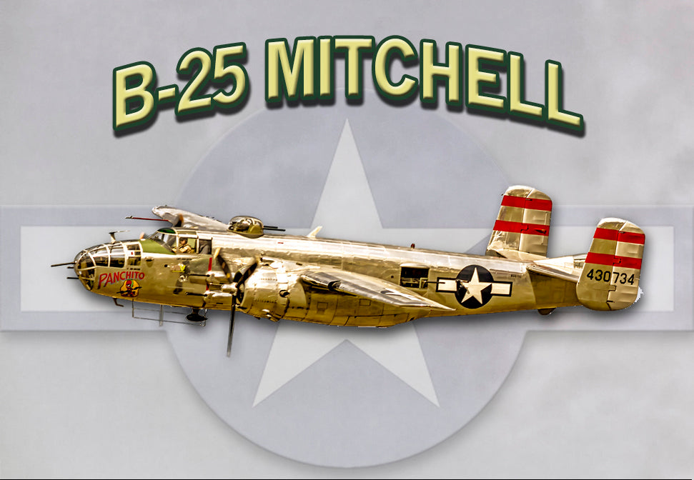 B-25 Mitchell Aircraft Fridge Magnet (PMW12015)