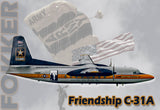 Fokker Friendship C-31A Fridge Magnet (PMW12028)