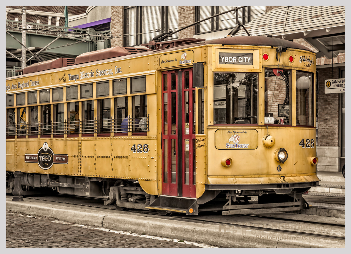 Ybor City Trolley Color Photograph (TPA201204285X7)