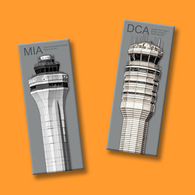 AIRPORT CONTROL TOWERS MAGNETS