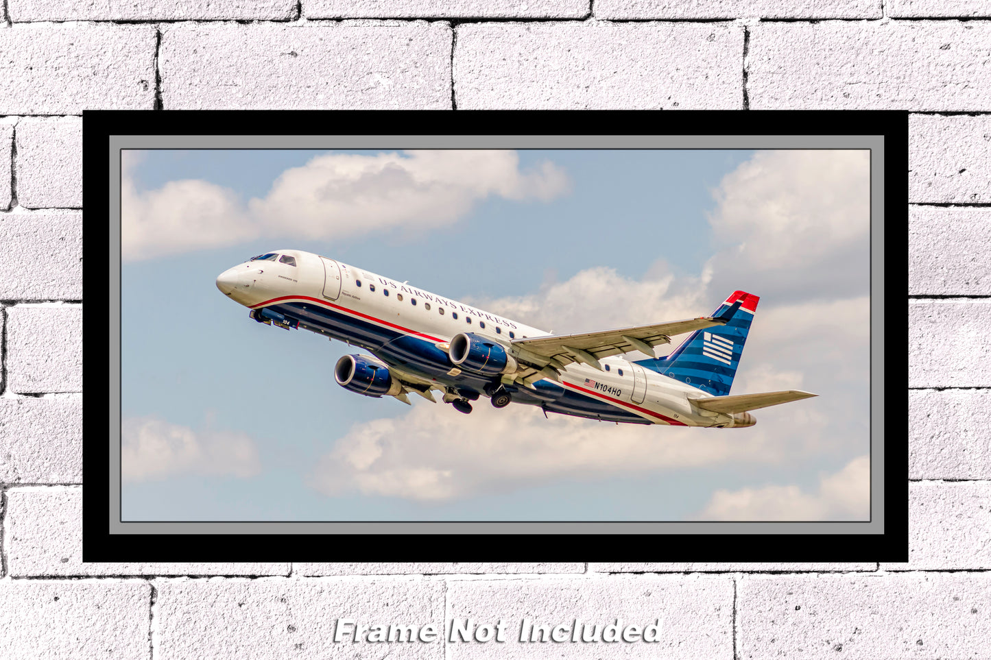 USAirways Express N104HQ Embraer 175 Color Photograph (APPM10105)