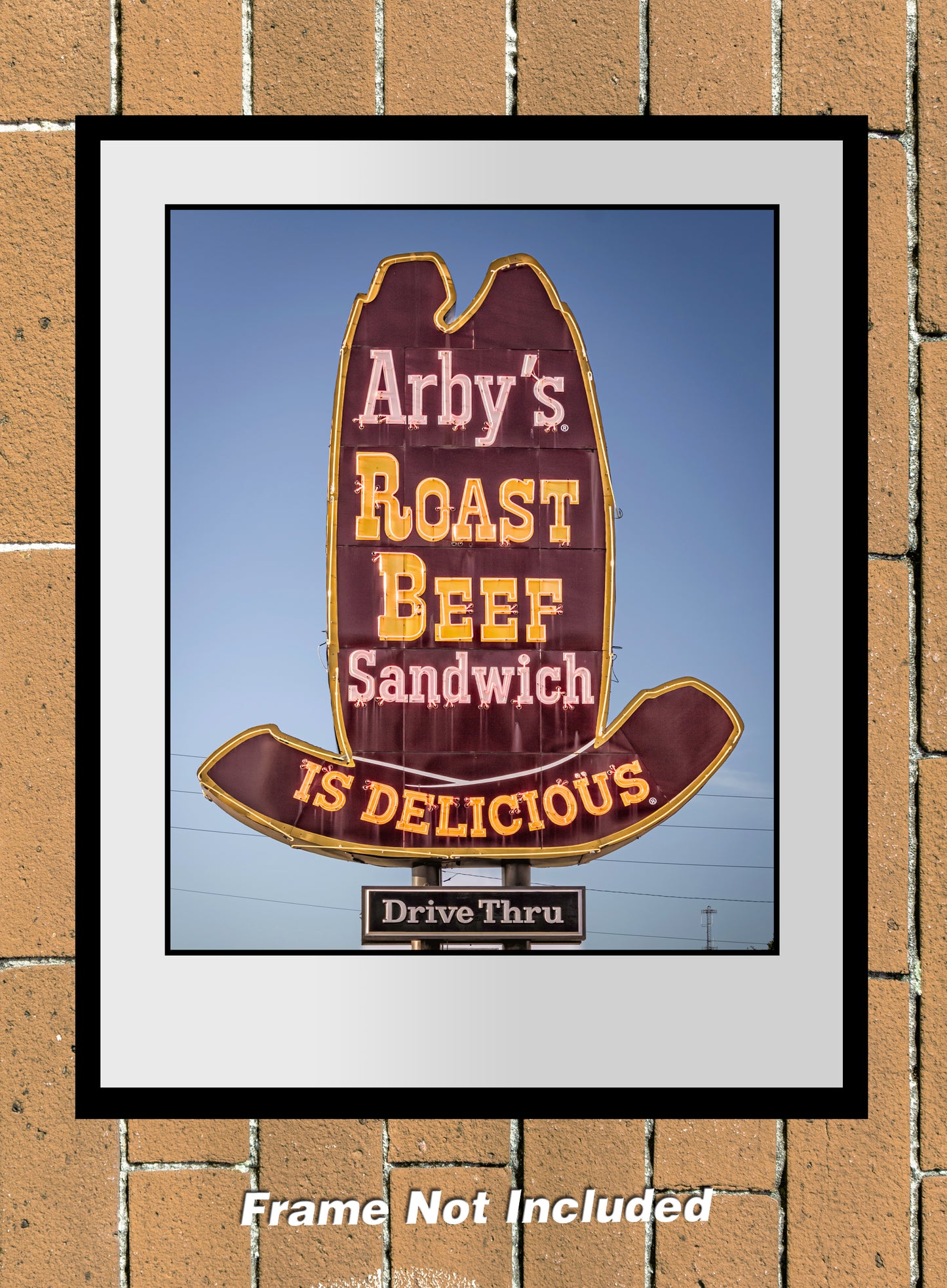 Arby's Vintage 10-gallon Sign Color Photograph (1309002311X14)