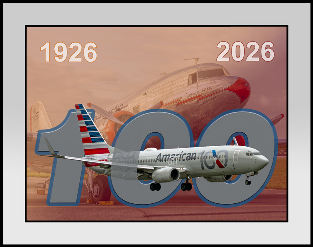 American Airlines 100 Year Anniversary Color Photograph (AA10011X14)