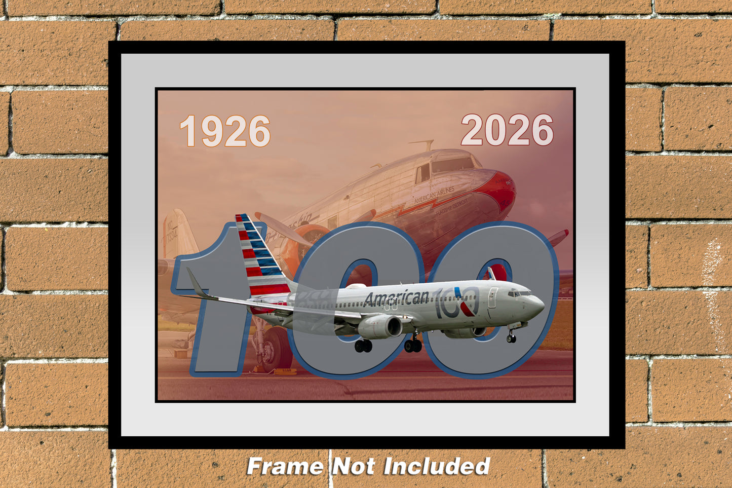 American Airlines 100 Year Anniversary Color Photograph (AA10011X14)