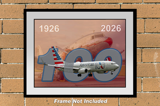 American Airlines 100 Year Anniversary Color Photograph (AA10011X14)