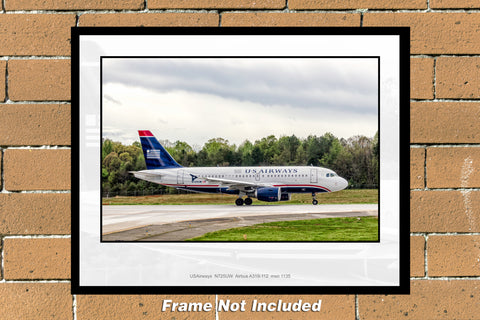 USAirways Airbus A319-112 Color Photograph (AB006RGJM11X14)