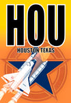 HOU Houston Hobby Airport Code Fridge Magnet (ACM1012)