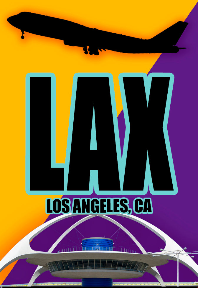 LAX Los Angeles Airport Code Fridge Magnet (ACM1020)