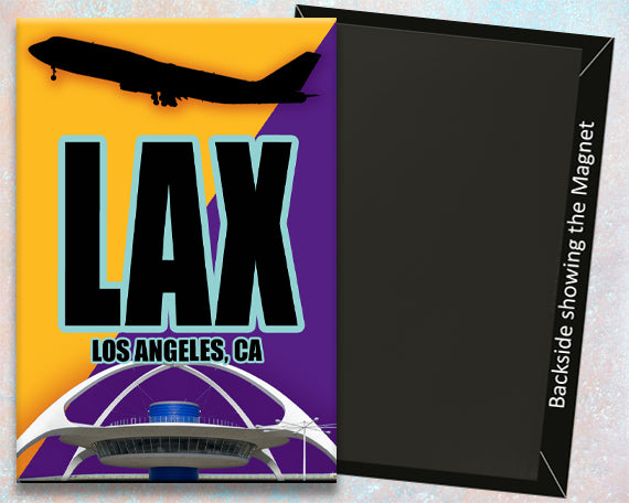 LAX Los Angeles Airport Code Fridge Magnet (ACM1020)