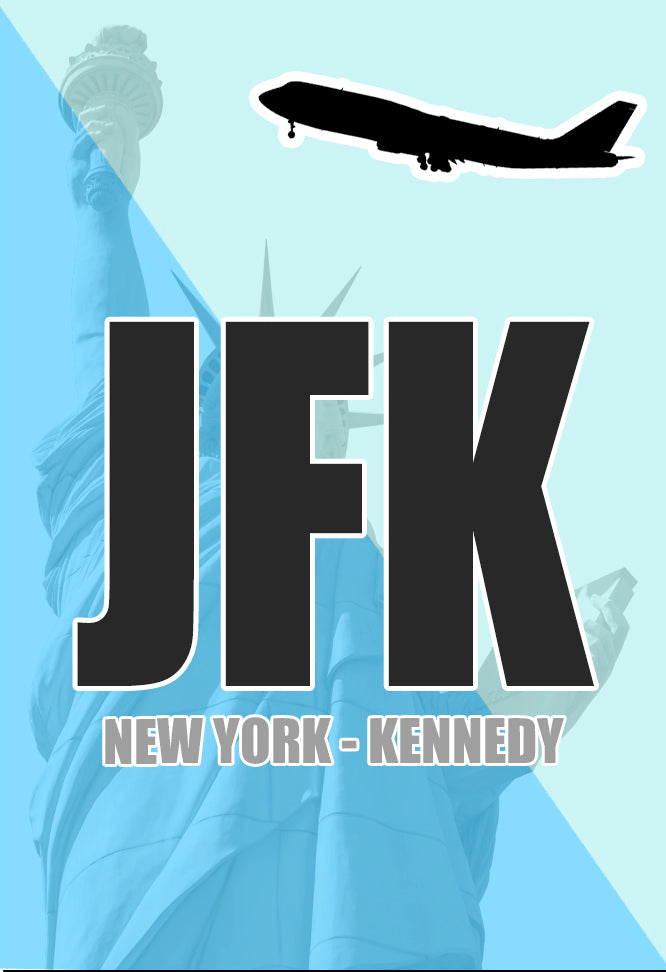 JFK New York Kennedy Airport Code Fridge Magnet (ACM1021)