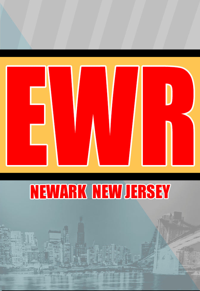 EWR Newark NJ Airport Code Fridge Magnet (ACM1023)