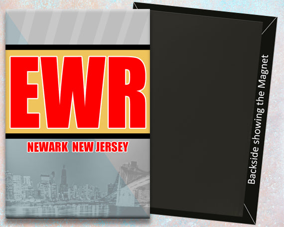 EWR Newark NJ Airport Code Fridge Magnet (ACM1023)