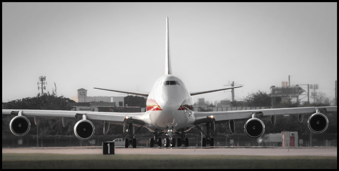 Boeing 747 Head On Color Photograph (APPM10119)