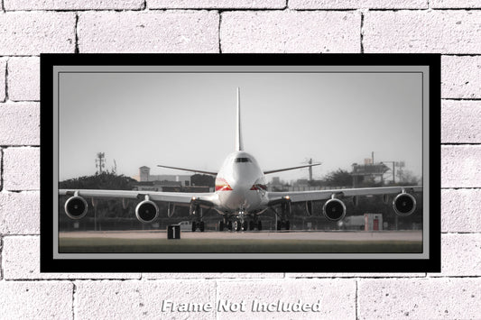 Boeing 747 Head On Color Photograph (APPM10119)
