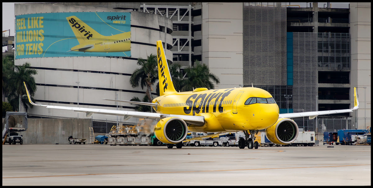 Spirit Airlines Airbus A320 Color Photograph (APPM10134) – Photo ...