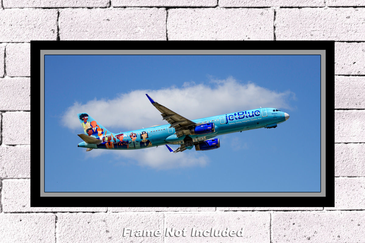 JetBlue Airways Airbus A321 Color Photograph (APPM10137)