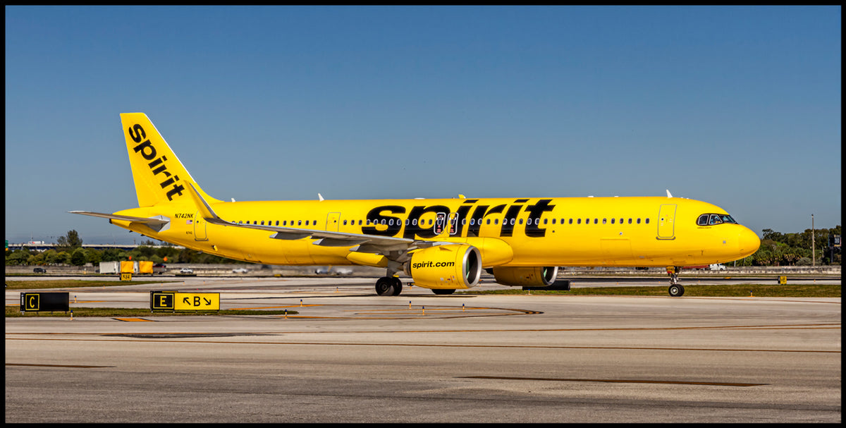 Spirit Airlines Airbus A321 Color Photograph (APPM10138) (Copy) – Photo ...
