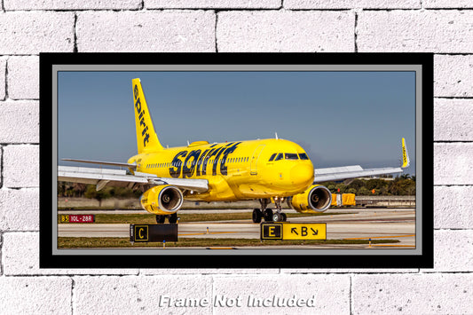 Spirit Airlines Airbus A320 Color Photograph (APPM10140)