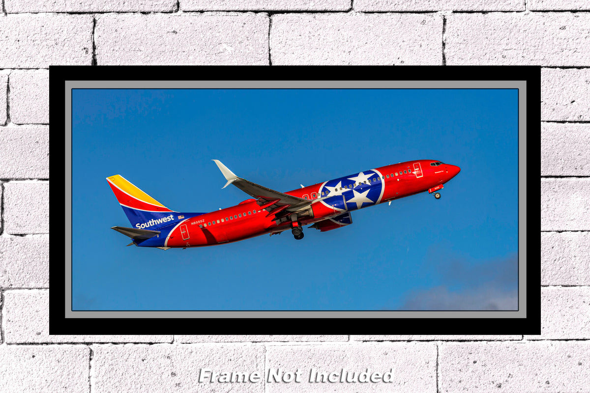 Southwest Airlines  Boeing 737-8H4(SS) Color Photograph (APPM10141)