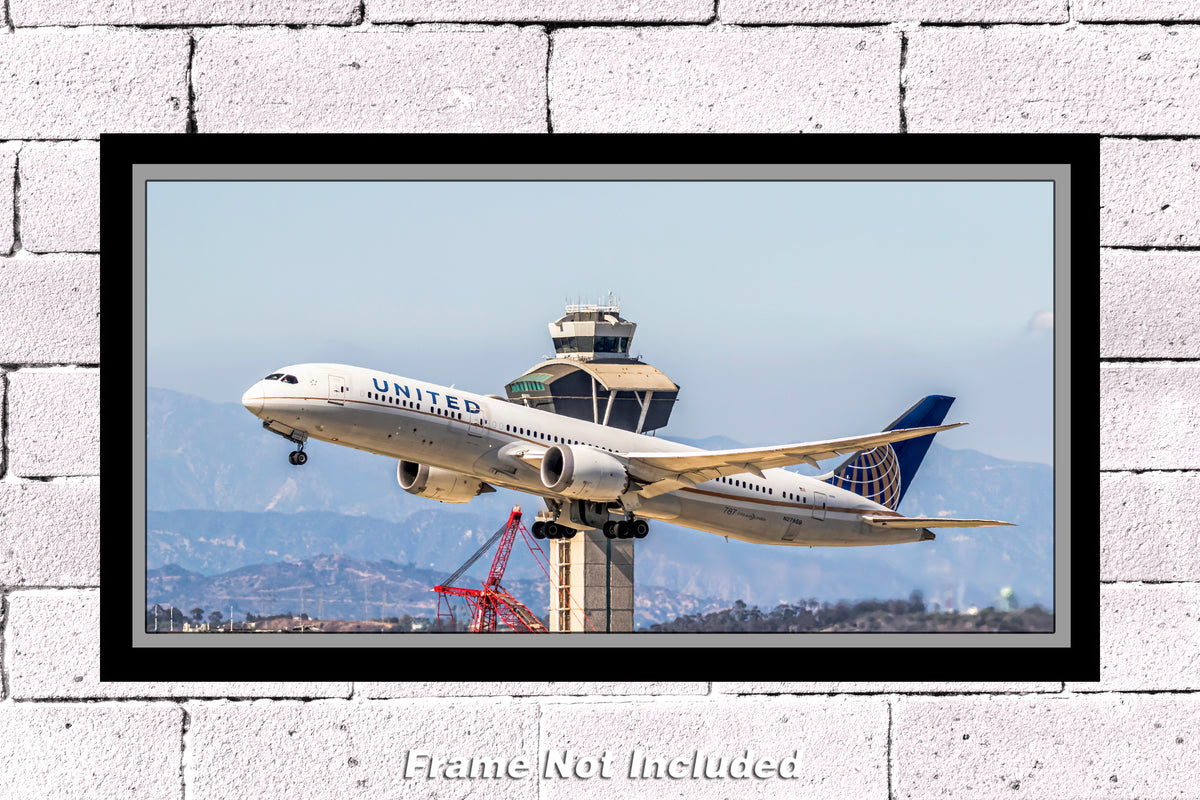 United Airlines Boeing 787-9 Dreamliner Color Photograph (APPM10142)