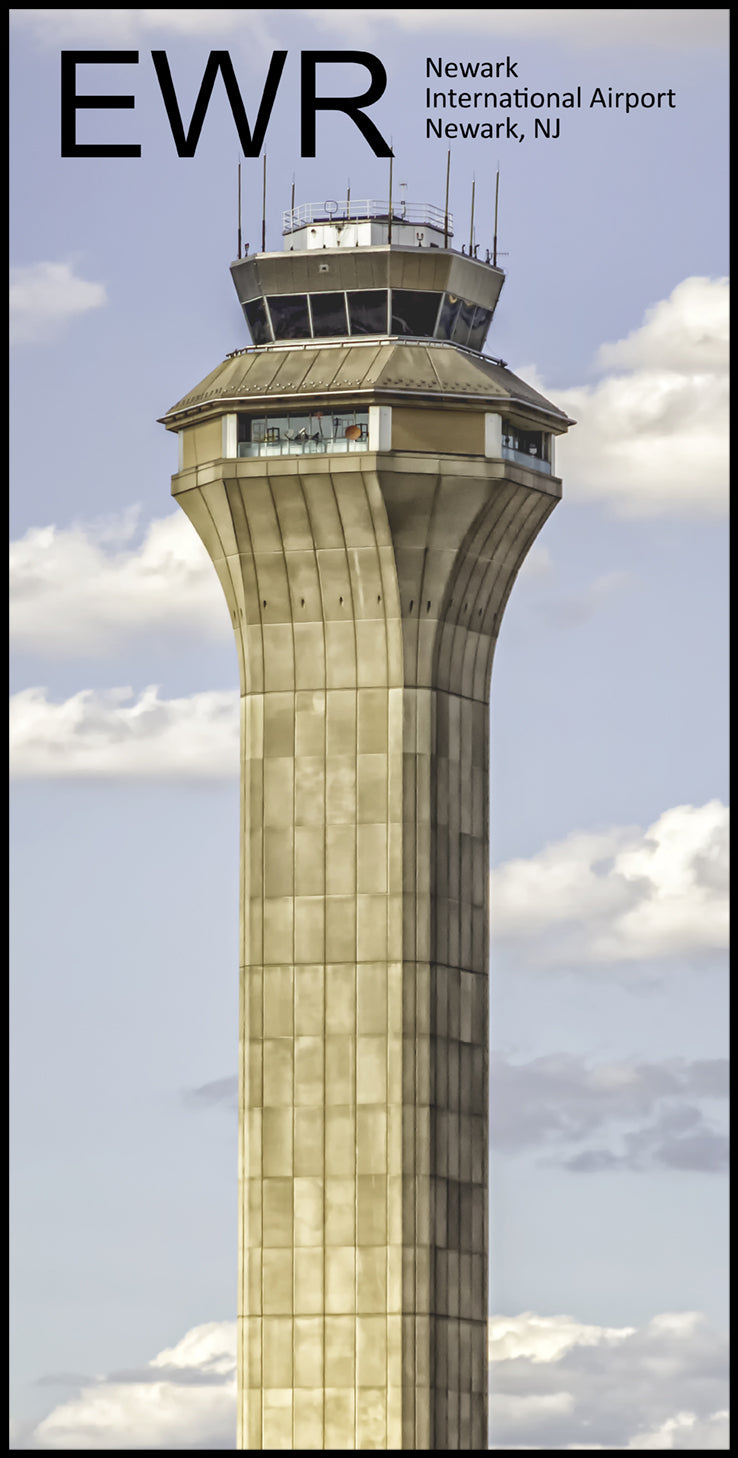 Newark airport color photograph control tower
