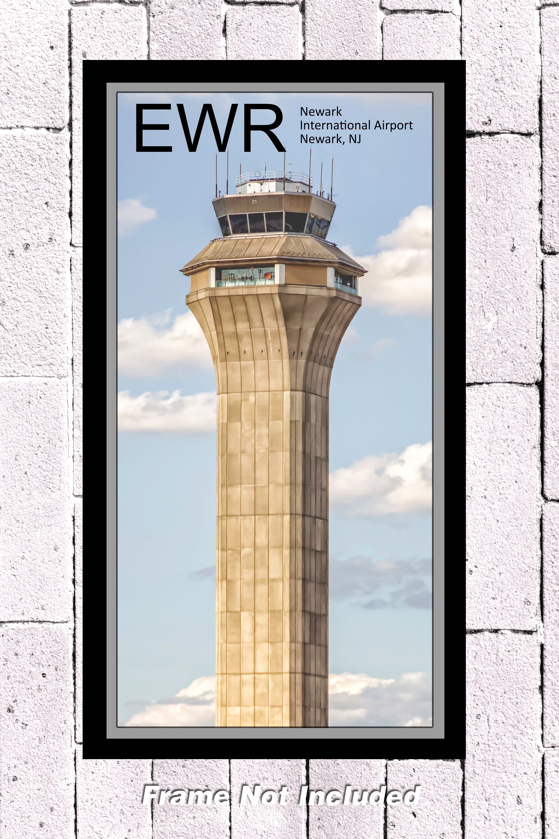 10"x20" color airport photograph of Newark Control tower