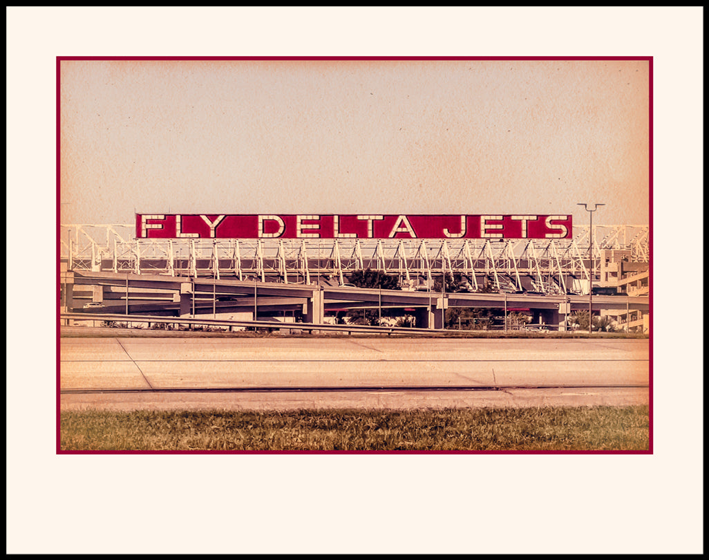 11"x14" Fly Delta Jets airport color photograph in Atlanta GA
