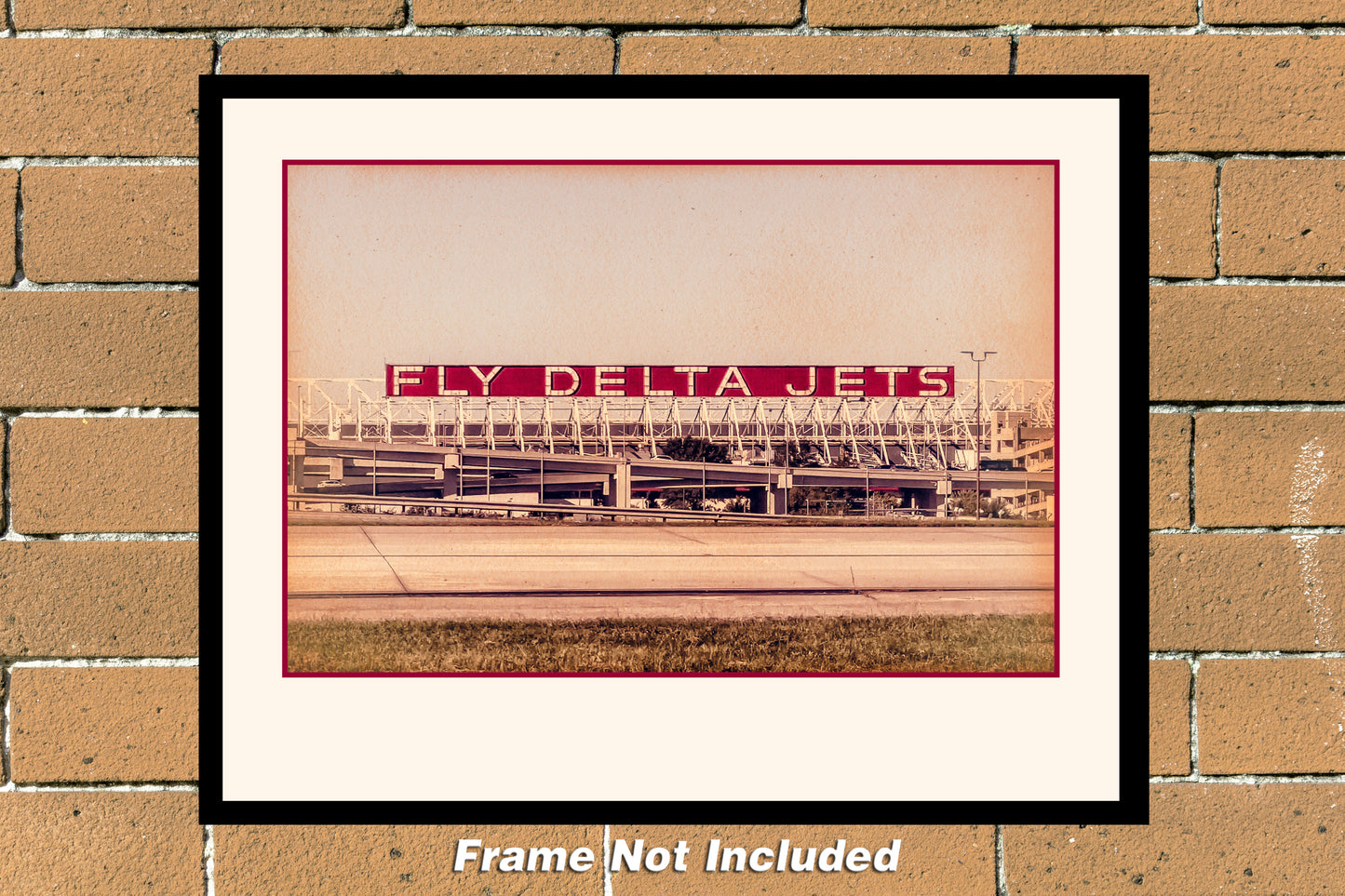 11"x14" Color airport photograph on the fly delta jets sign