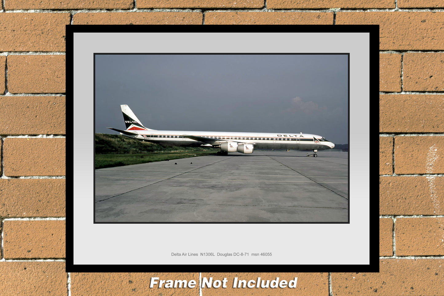 Delta Air Lines DC-8-71 Color Photograph (B008RGFH11X14)