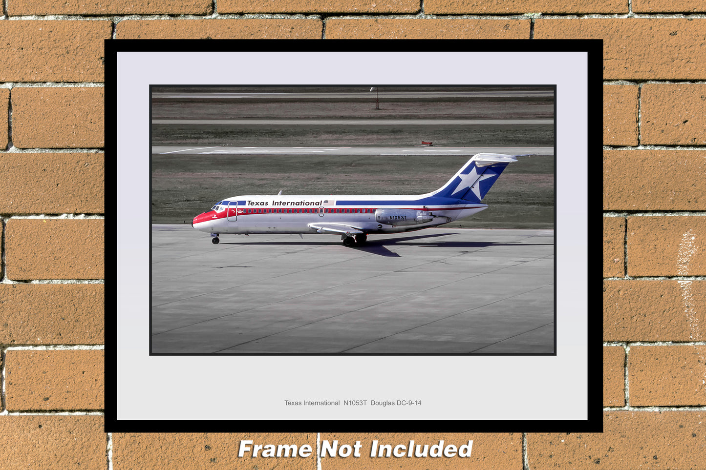 Texas International DC-9-14 N1053T Color Photograph (C017LGAA11X14)