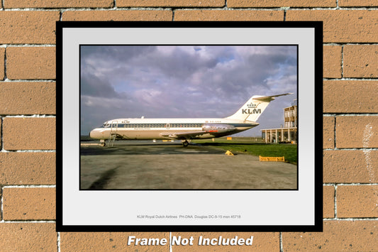 KLM Royal Dutch Airlines DC-9 Color Photograph (C138LGJC11X14)