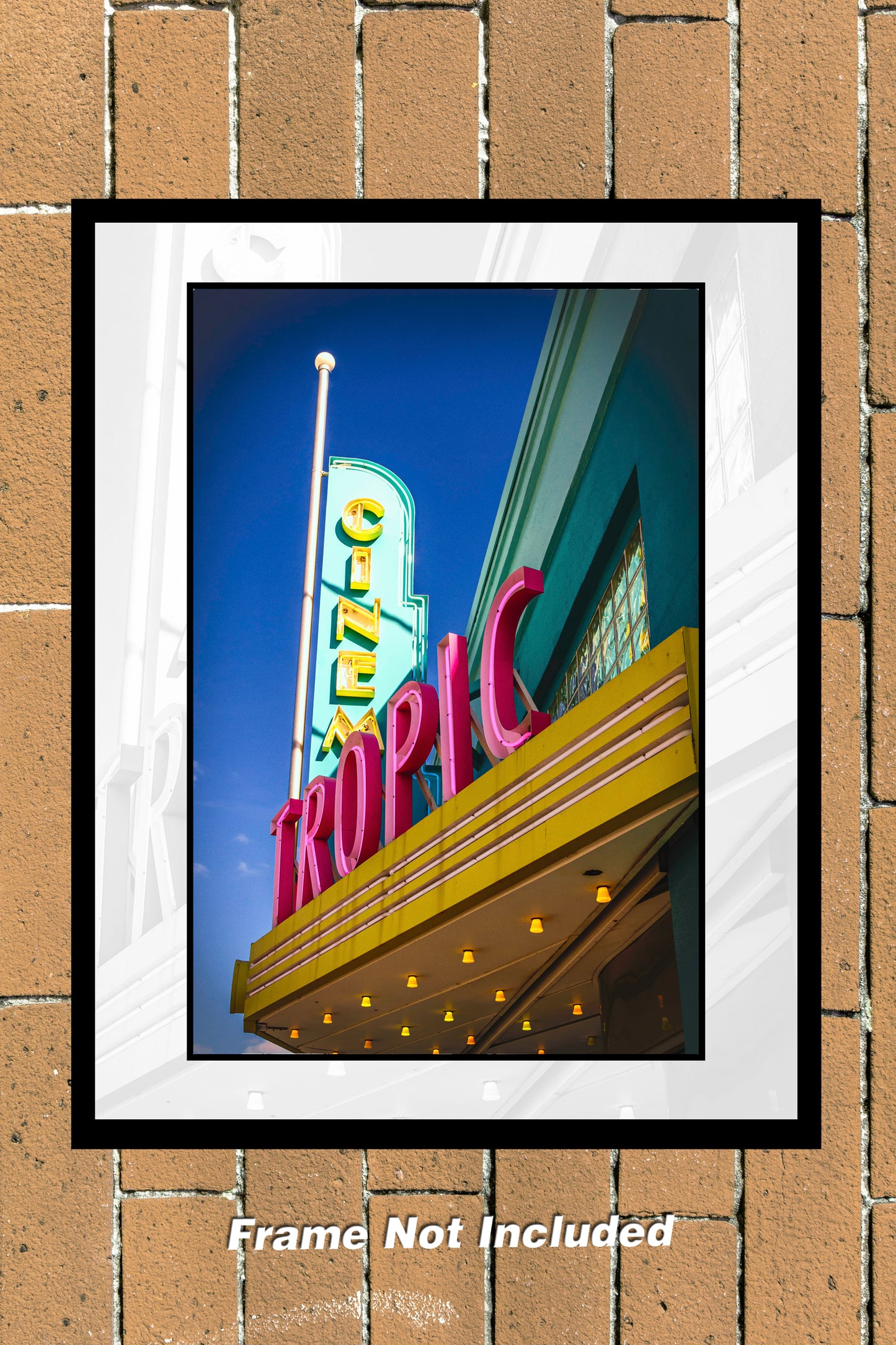 Tropic Cinema Sign  Color Photograph (EYW202012230124_11X14)