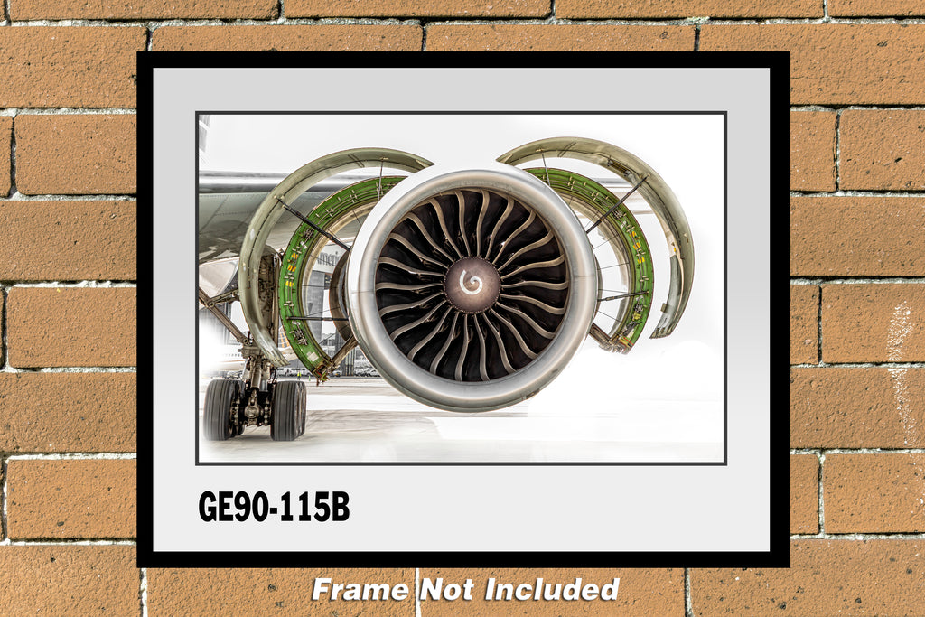 GE90-115B Aircraft Engine Color Photograph GE90-115B11X14 – Photo ...
