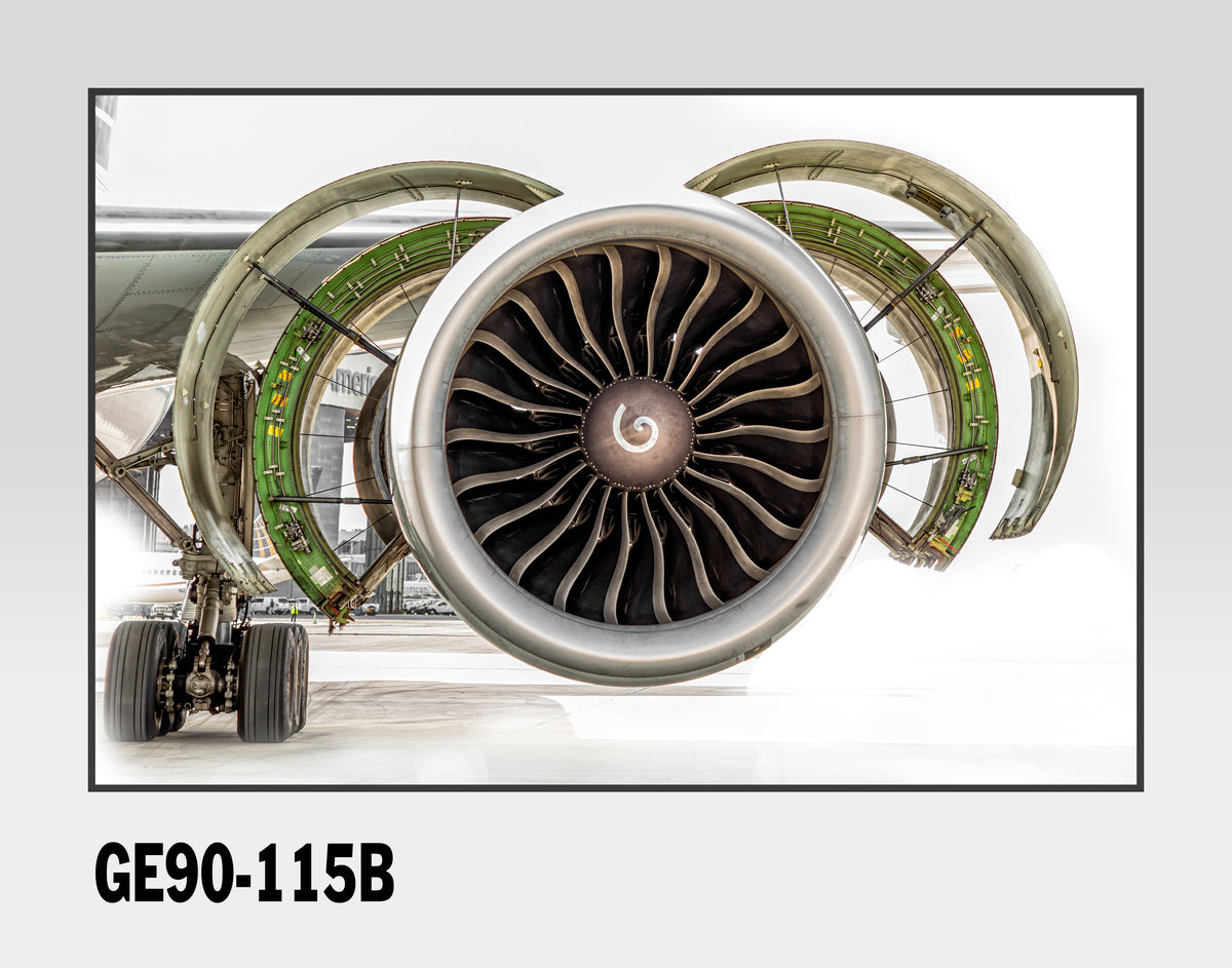 GE90-115B Aircraft Engine Color Photograph GE90-115B11X14 – Photo ...