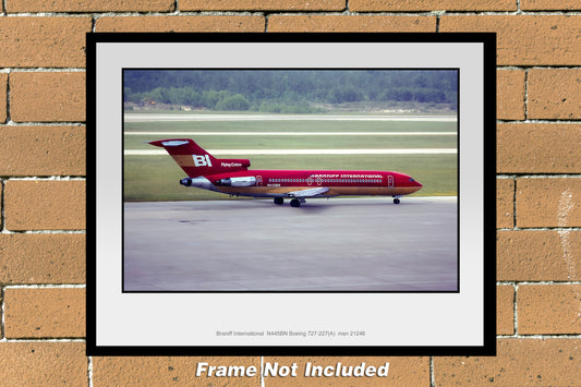 Braniff International Boeing 727-227(A) Color Photograph (I013RGAA11X14)