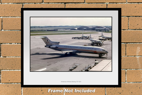 American Airlines Boeing 727-223 Color Photograph (I230RGSP11X14)