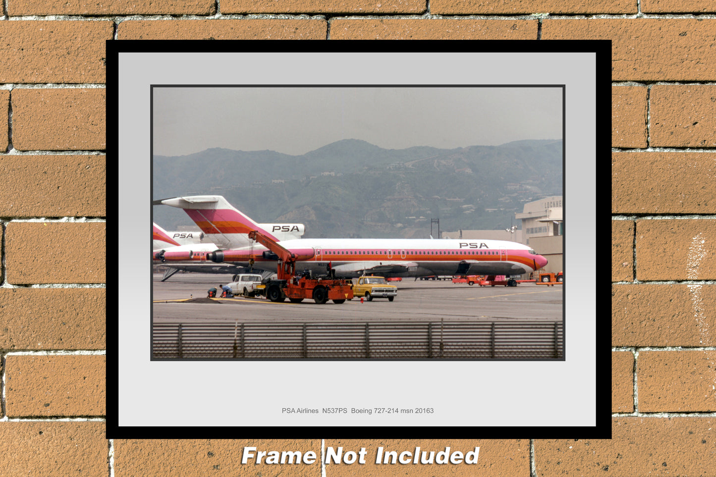 PSA Airlines Boeing 727-214 Color Photograph (I270RGJA11X14)