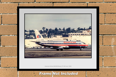 American Airlines Boeing 737-293 Color Photograph (J011RGJC11X14)