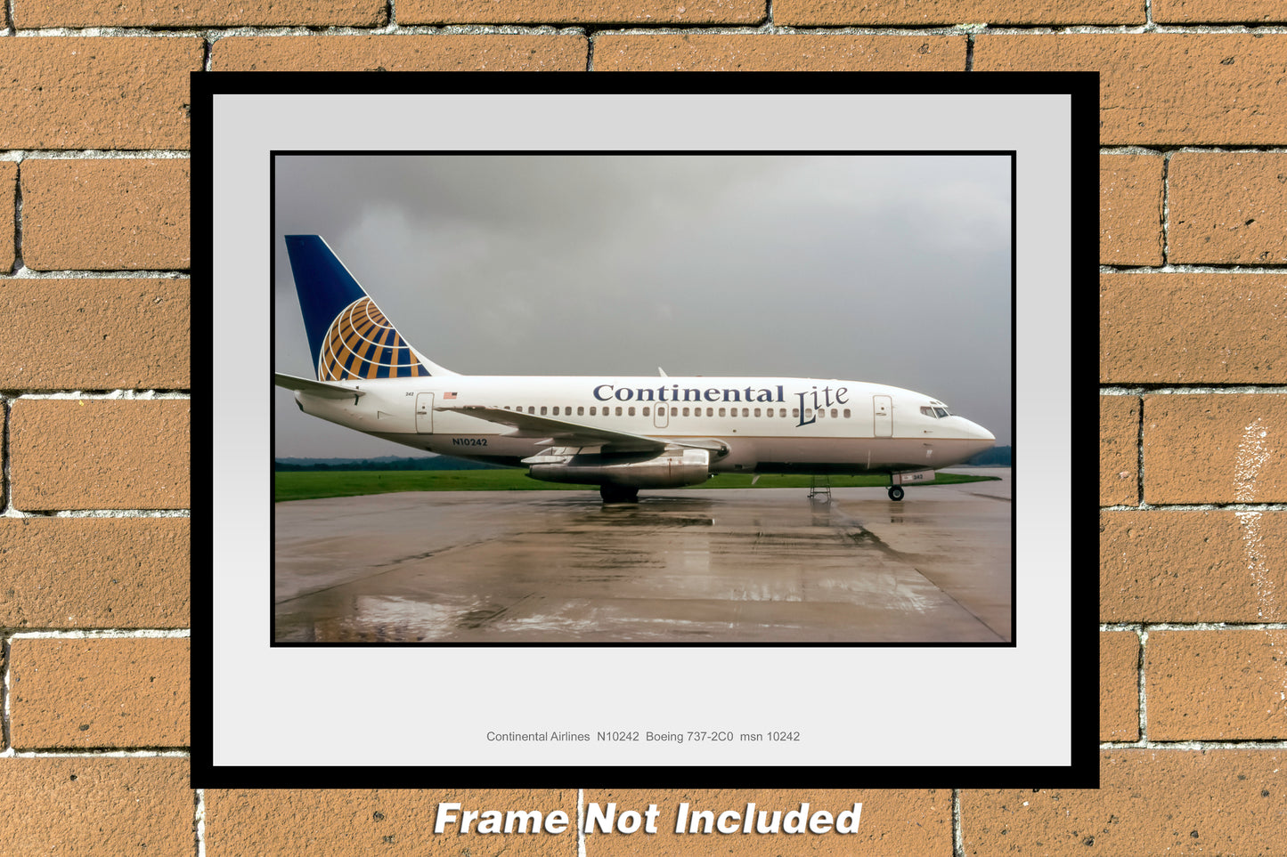 Continental Airlines Boeing 727-224 11" x 14"  Color Photograph (J062RGJM11X14)