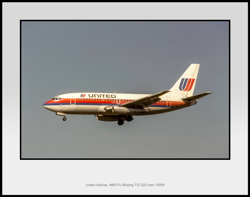 United Airlines Boeing 737-222 Color Photograph (J184LAJF11X14)