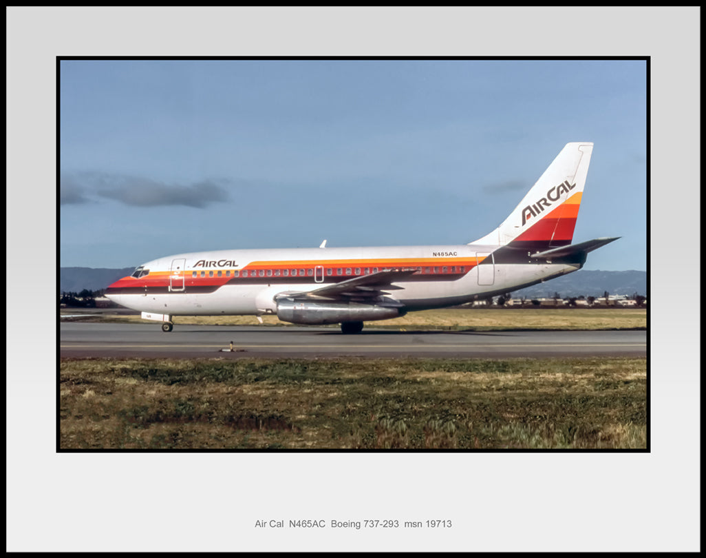 Air Cal 11"x14" Color Airline Photograph