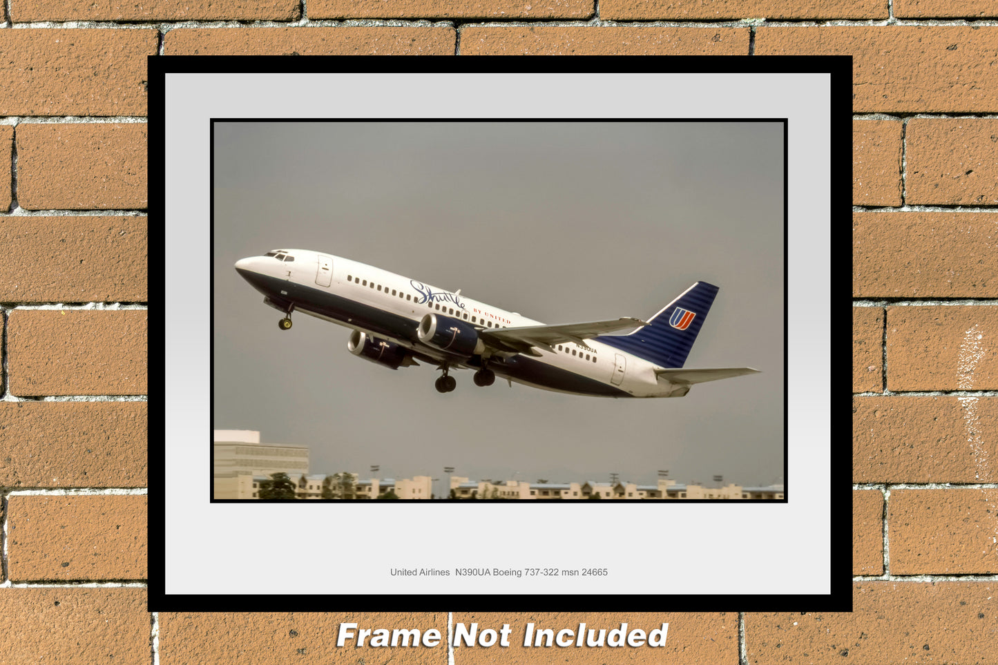 Shuttle by United Boeing 737-322 Color Photograph (K149LAJF11X14)