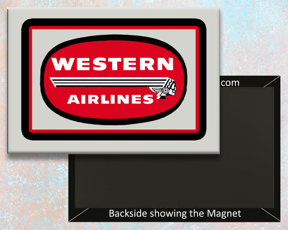 Western Airlines Logo Fridge Magnet (LM14024)